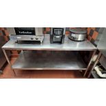Stainless Steel Prepartion Table With Under Shelf 175 x 76 x 83cm