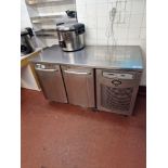 Foster Refrigeration Two Door Refrigerated Bench Counter 142 x 70 x 86cm ( Suitable For Spares