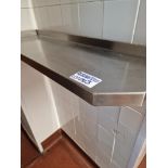 Stainless Steel Wall Mounted Shelf 90 x 30cm