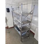 Stainless Steel Four Tier Static Kitchen Rack 152 x 56 x 176cm