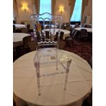 A pair of Brycla Ice Napoleon Chairs The chairs are completely translucent Made 100% in the UK