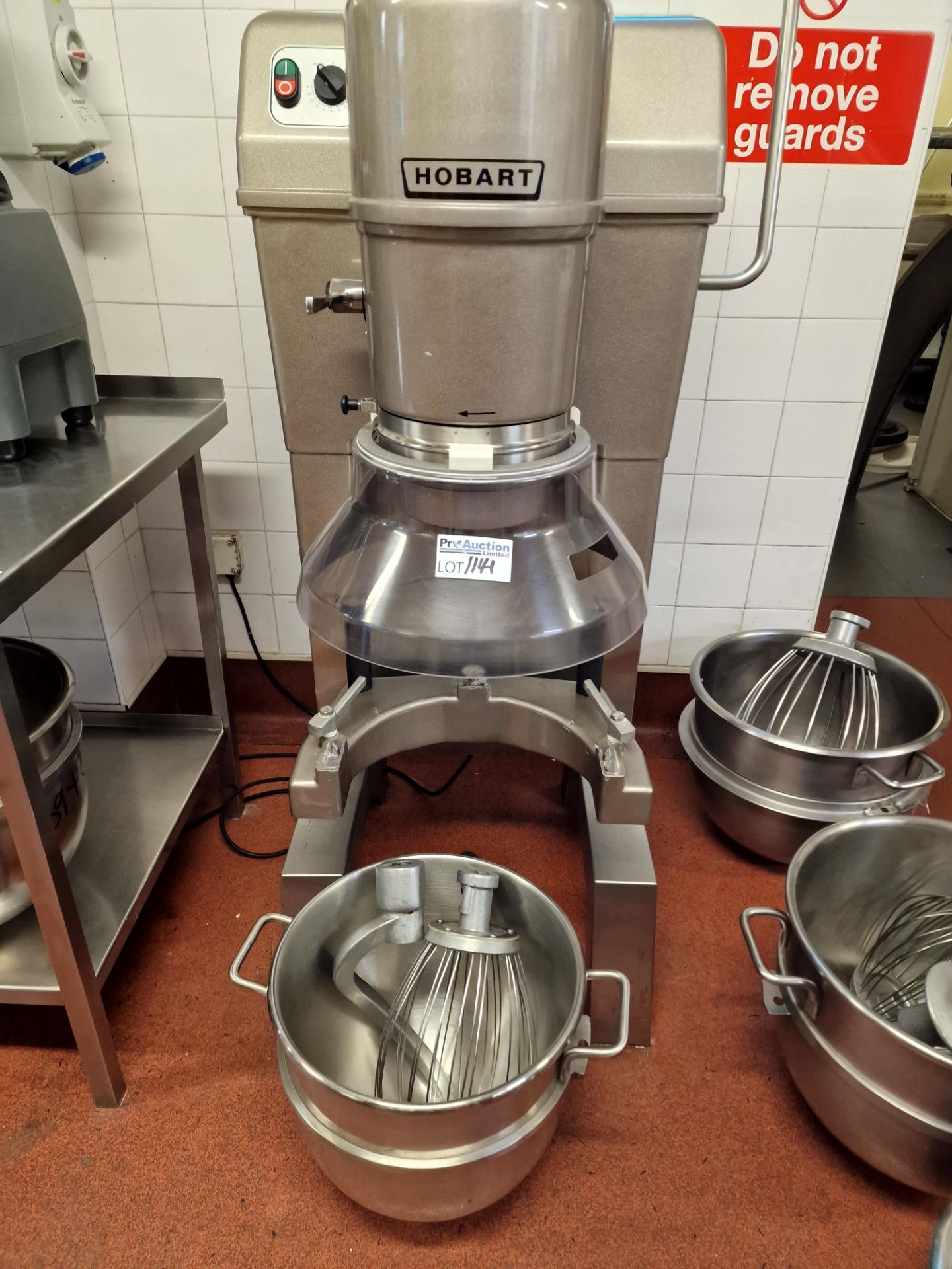 Hobart HSM30-F3E 30Ltr Free Standing Mixer Complete With Tooling And Bowl 400v Three Phase 1340(H) x