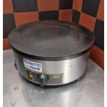 Roller Grill Single Electric Crepe Maker CSE400 Cooking Area 400(ÃƒËœ)Mm Heat Up Time: 10mins