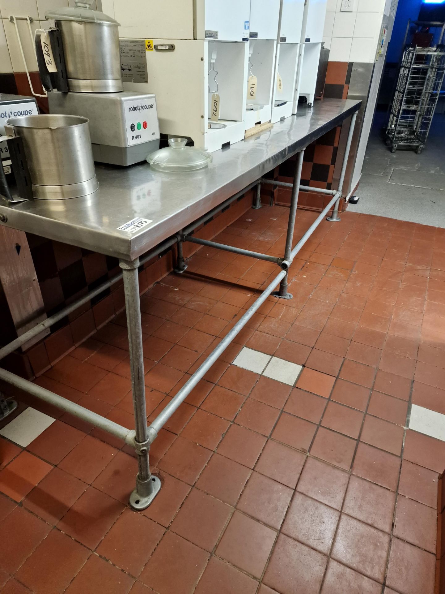 Stainless Steel Top Preparation Table 285 x 80 x 93cm