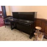 Yamaha U1A Upright Piano In Ebony (Black), Polished160 x 61 x 121cm (S/N 4898893) Made In Japan In