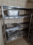 Stainless Steel Static Four Tier Rack 170 x 40 x 185cm