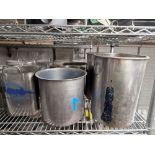 A Large Quantity Of Various Stainless Steel Jugs Bowls And Pots