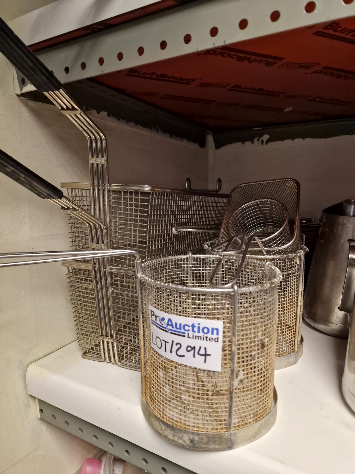 Various Pasta And Fryer Baskets As Found