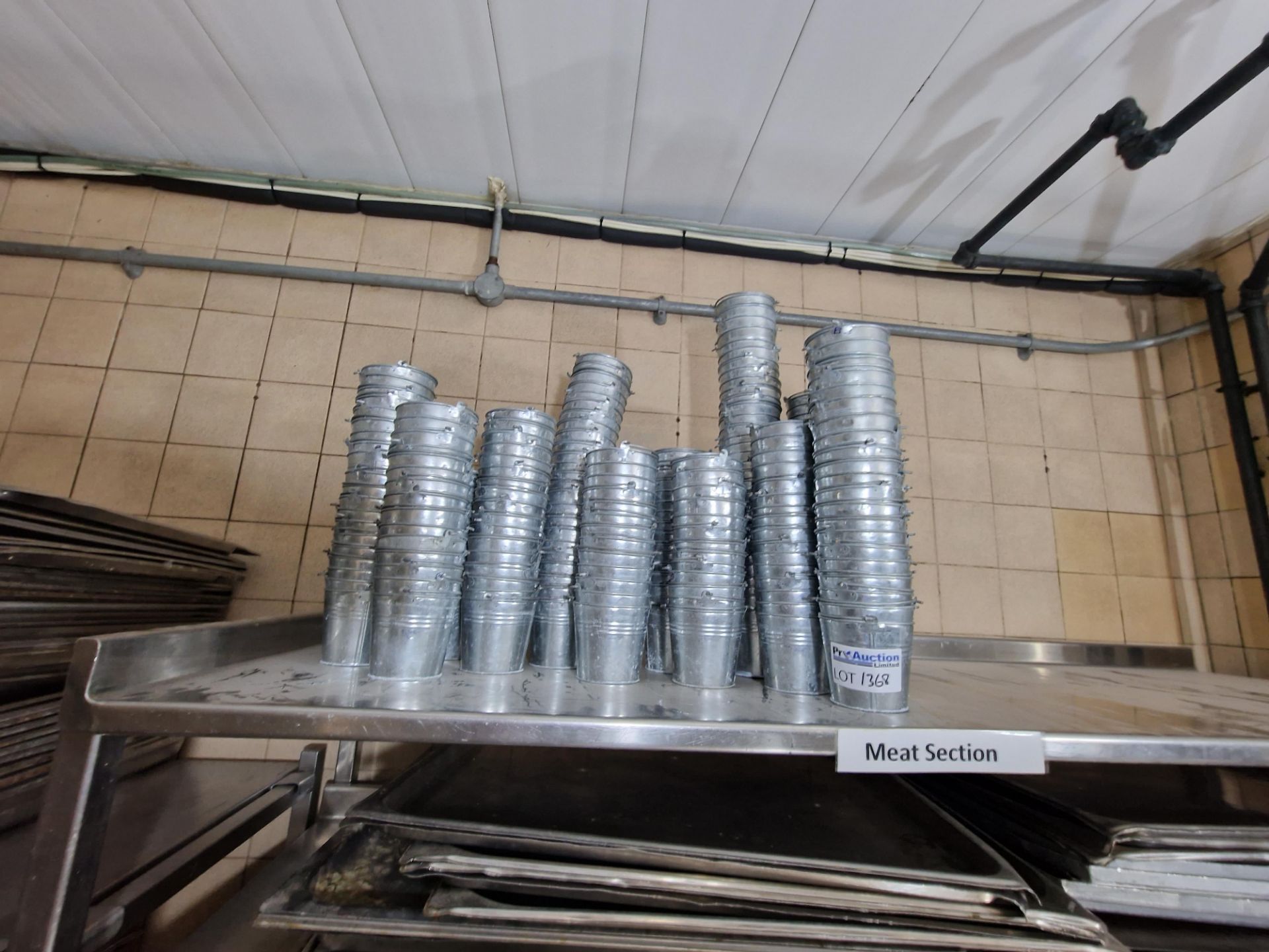A Large Quantity Aluminium Buckets As Found