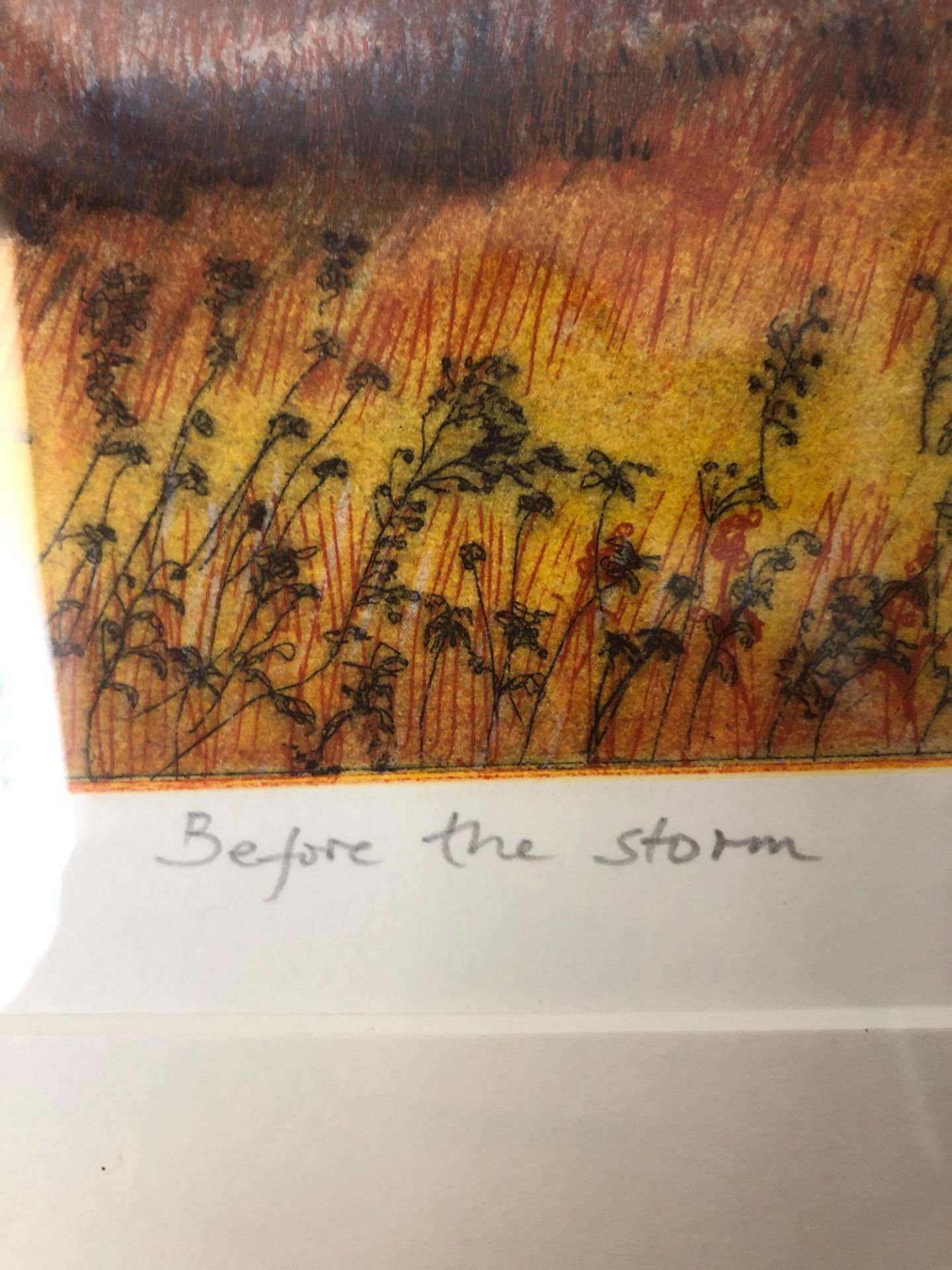Karen Keogh (English) Limited Edition Etching Titled Before The Storm 59 x 68cm (Room 503 / 4) - Bild 3 aus 4