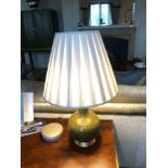 Heathfield And Co Gourd Textured Ceramic Table Lamp With Shade 70cm (Room 506/7)