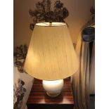 A Pair Of Heathfield And CO Silhouette Table Lamp With Cream Pleated Lamp Shade 60cm (Room 512)