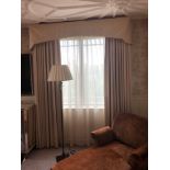 A Pair Of Silk Drapes And Jabots 270 x 200cm (Room 506/7)