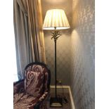 Heathfield And Co Coral Standard Lamp With Linen Shade 180cms (Room 510)