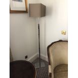 Heathfield And Co Dakota Contemporary Floor Lamp Chrome Complete With Shade 158cm (Room 501/502)