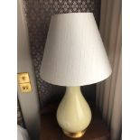 A Pair Of Heathfield And Co Louisa Glazed Ceramic Table Lamp With Textured Shade 77cm (Room 508)