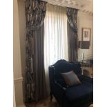 A Pair Of Silk Drapes And Jabots 200 x 265cm (Room 501/502)