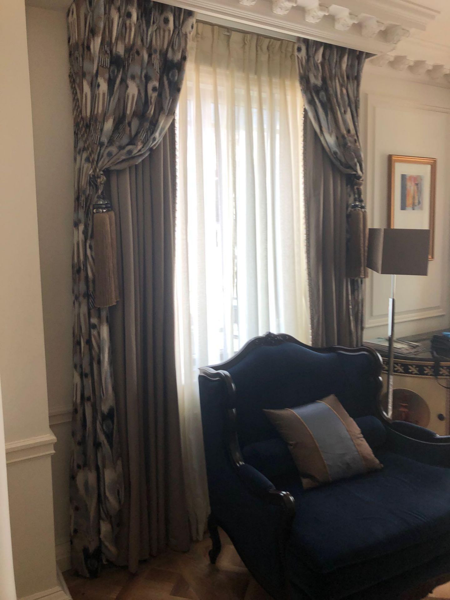 A Pair Of Silk Drapes And Jabots 200 x 265cm (Room 501/502)