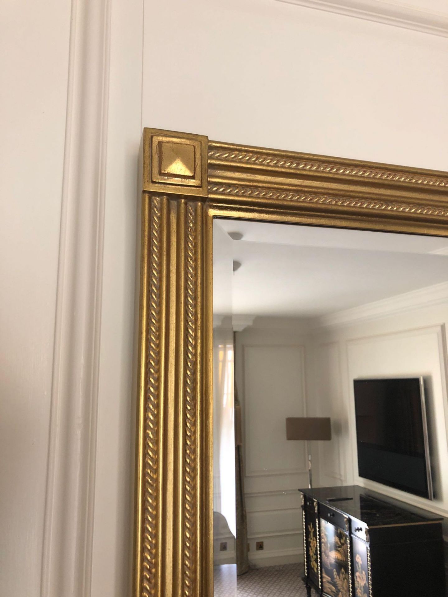 A Gilded Empire Style Accent Mirror 84 x 170cm (Room 503 / 4) - Image 2 of 2