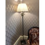 Heathfield And Co Coral Standard Lamp With Linen Shade 180cms (Room 515)