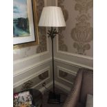 Heathfield And Co Coral Standard Lamp With Linen Shade 180cms (Room 509)