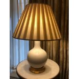 Heathfield And Co Gourd Textured Ceramic Table Lamp With Shade 70cm (Room 510)