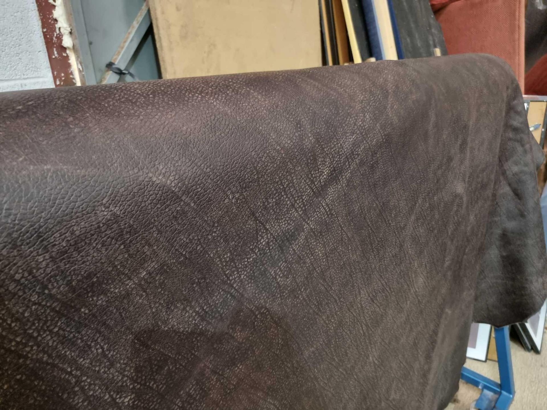 Chaps Satchel Conker Leather Hide approximately 4 6M2 2 3 x 2cm ( Hide No,260)