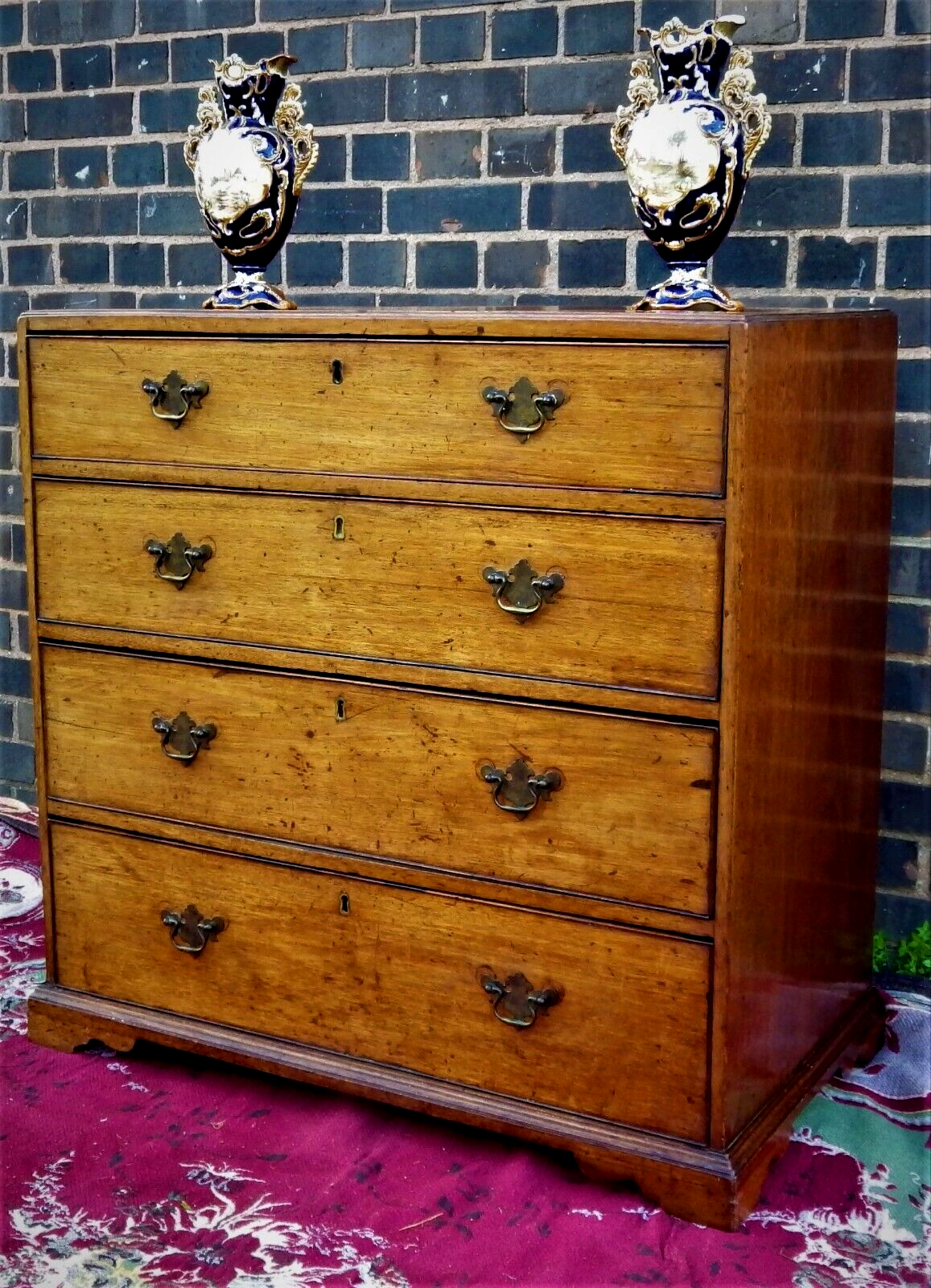 George III Golden Oak Antique Chest Of Drawers This Stunning Country House Antique Chest Of - Bild 2 aus 7