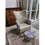Duke Lounge Chair An Extremely Comfortable And Very Robust Wing-Back Classic Lounge Chair In Taupe