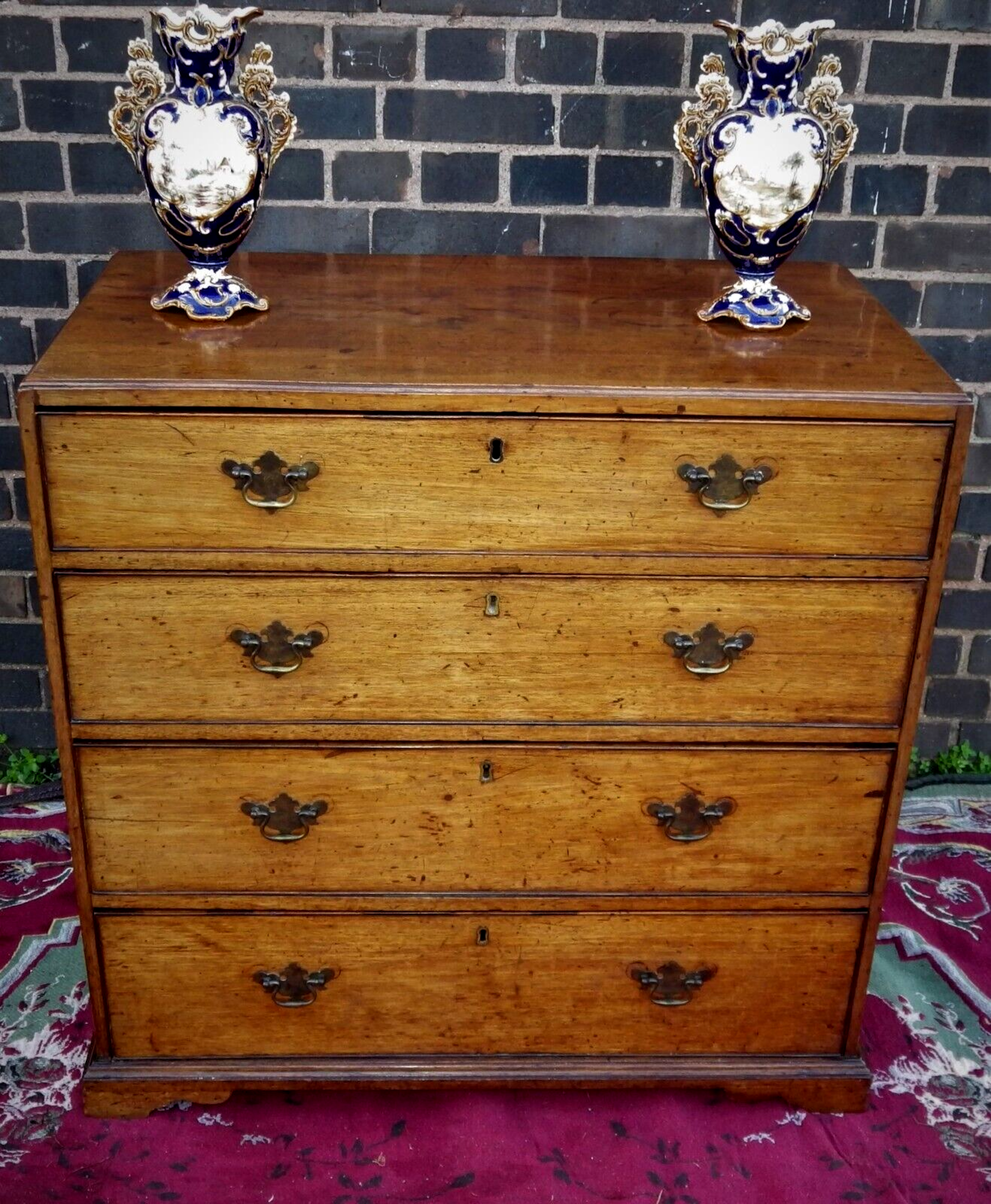 George III Golden Oak Antique Chest Of Drawers This Stunning Country House Antique Chest Of