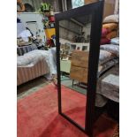 Artefact Art Deco Style Wood Stepped Frame Mirror 65 x 155cm