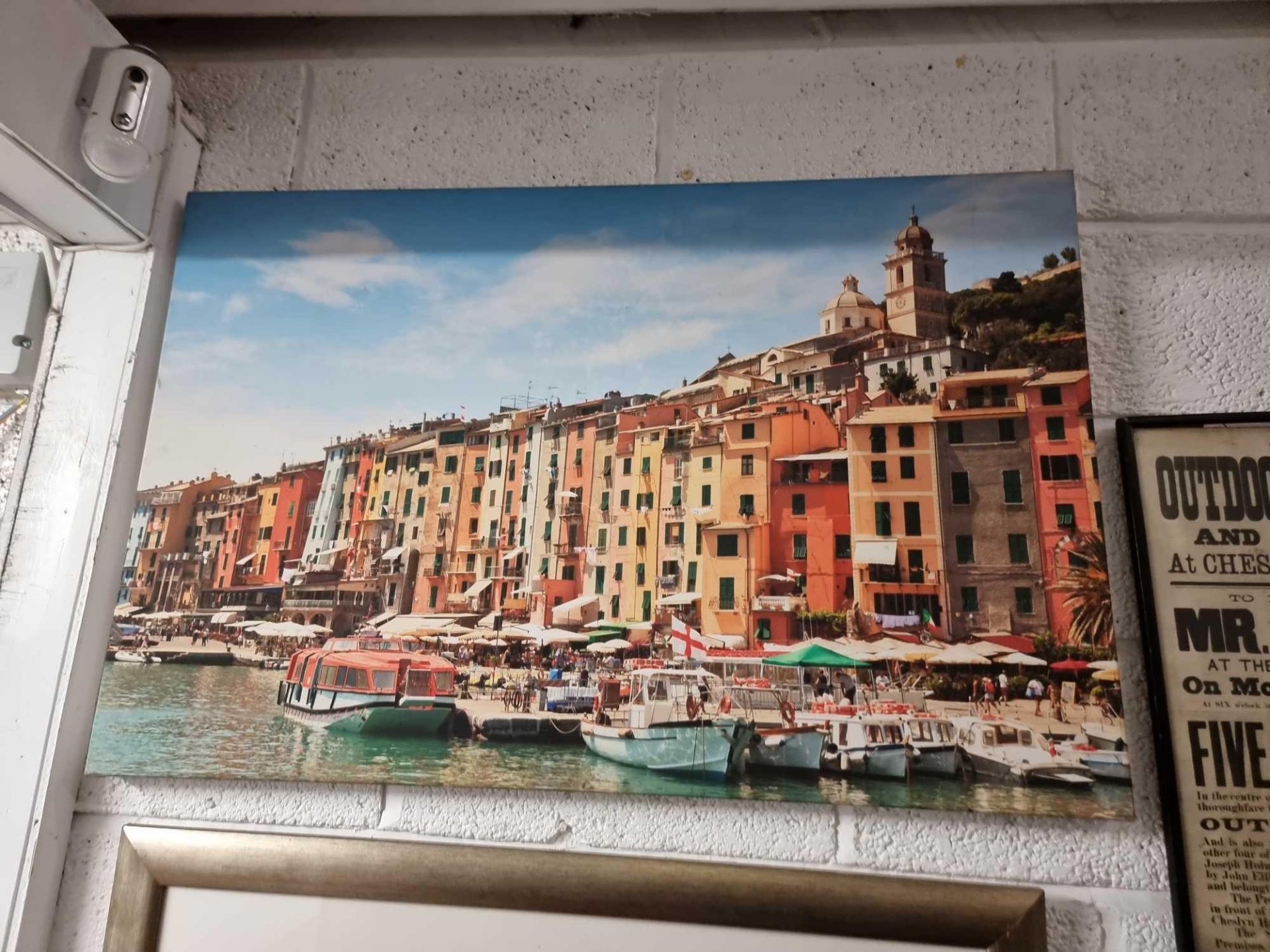 Canvas Print Porto Venere On The Ligurian Coast Of Italy Harbour View 100 x 67cm