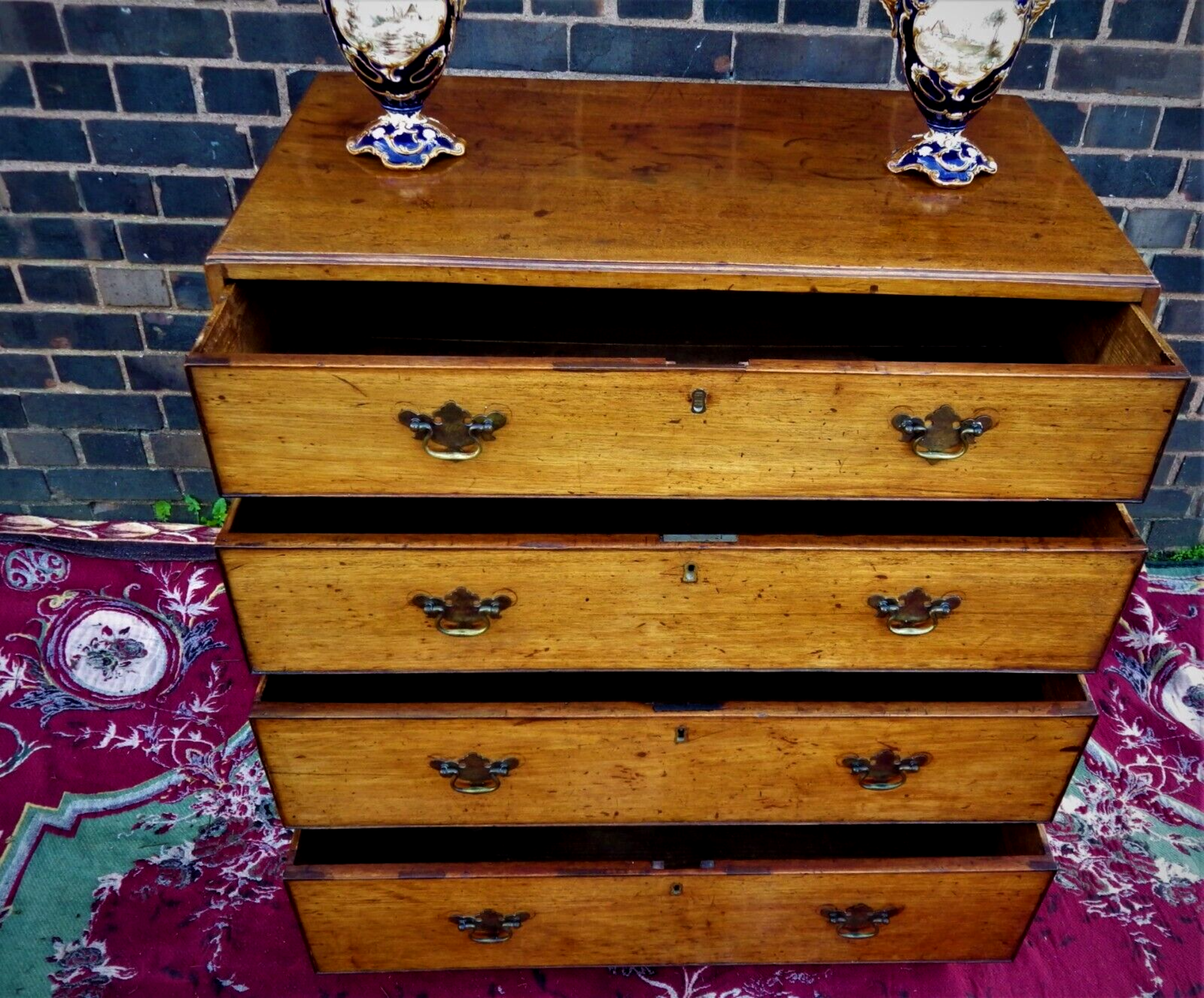 George III Golden Oak Antique Chest Of Drawers This Stunning Country House Antique Chest Of - Bild 5 aus 7