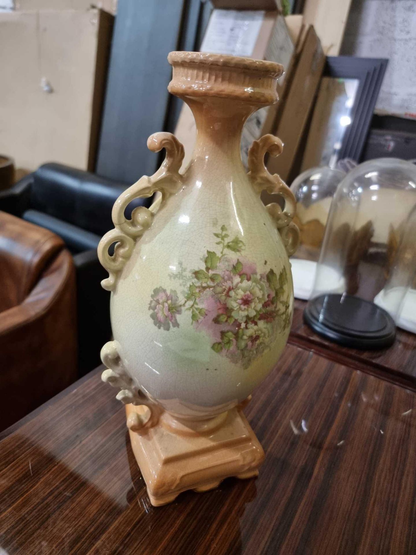 Ceramic Hand Painted Floral Vase 39cm - Bild 2 aus 7
