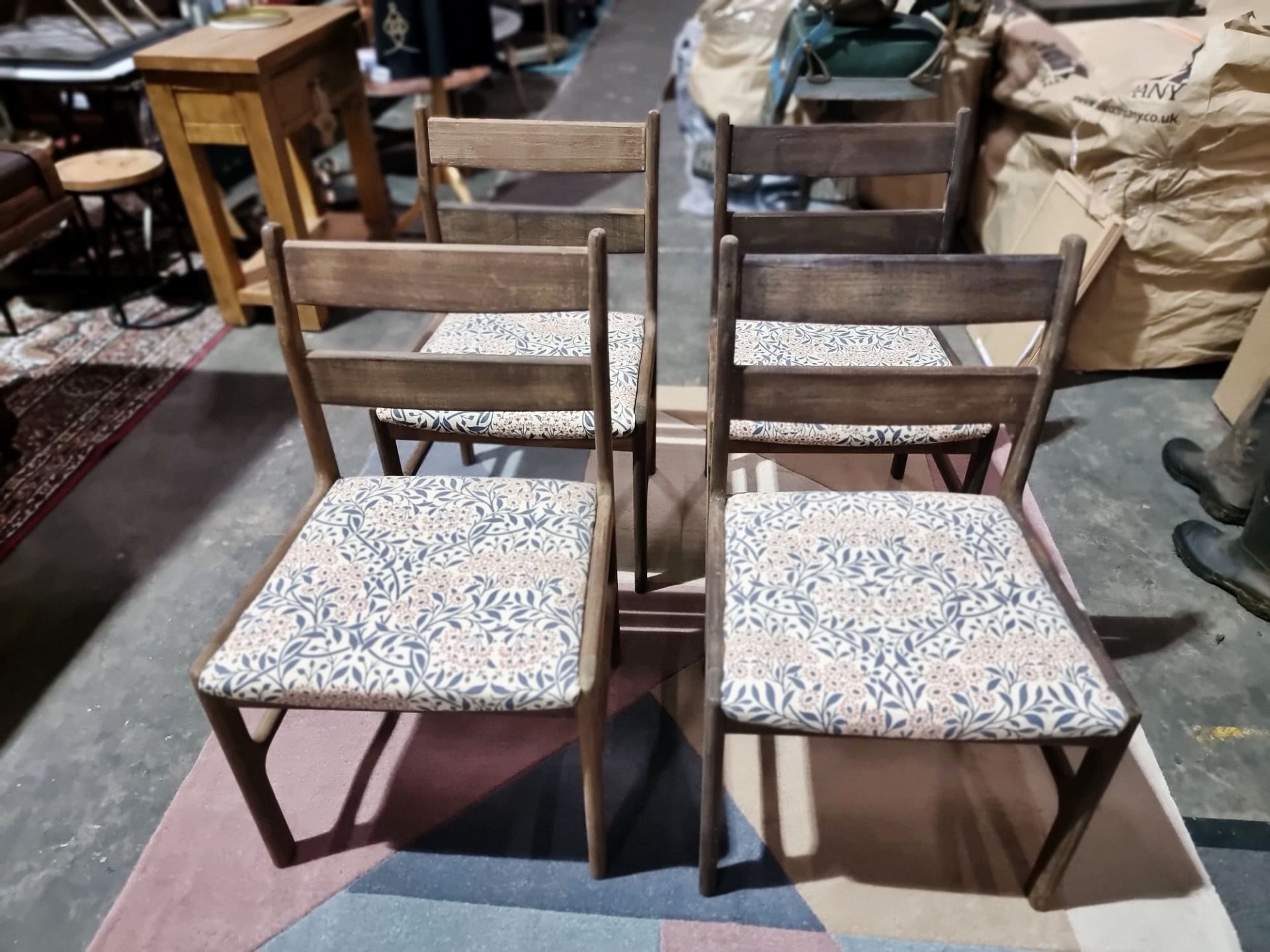 Set Of Four Teak Dining Chairs A.H. Mcintosh Furniture Chair Number 9963 Tom Robertson For - Bild 7 aus 8