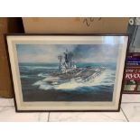 Robert Taylor Art Print HMS Ark Royal In Glazed Frame 64 x 46cmThe Name Robert Taylor Has Been