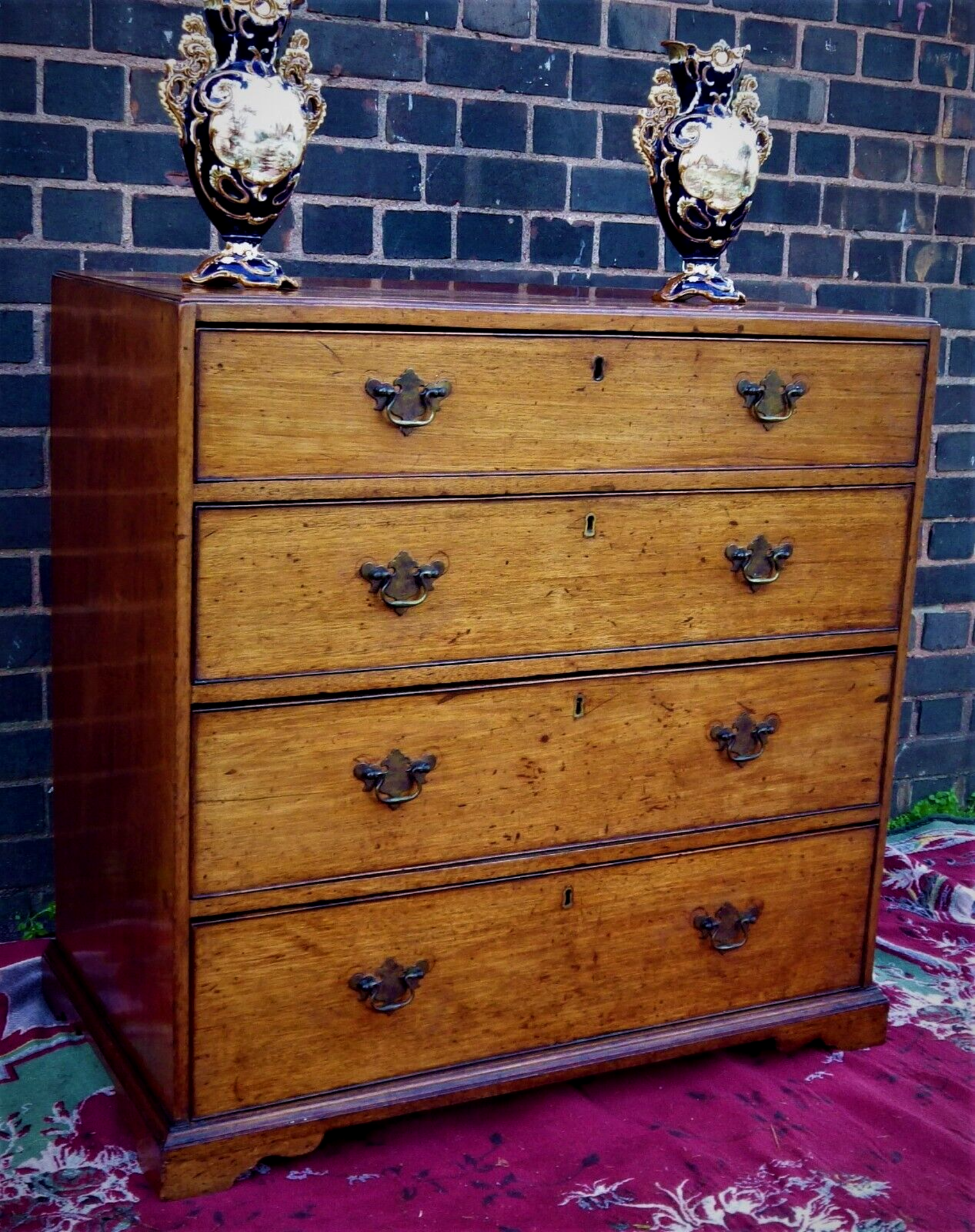 George III Golden Oak Antique Chest Of Drawers This Stunning Country House Antique Chest Of - Bild 3 aus 7