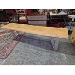 Essential Live Edge Medium Dining Bench Handcrafted By Skilled Craftsmen In India From Sustainable