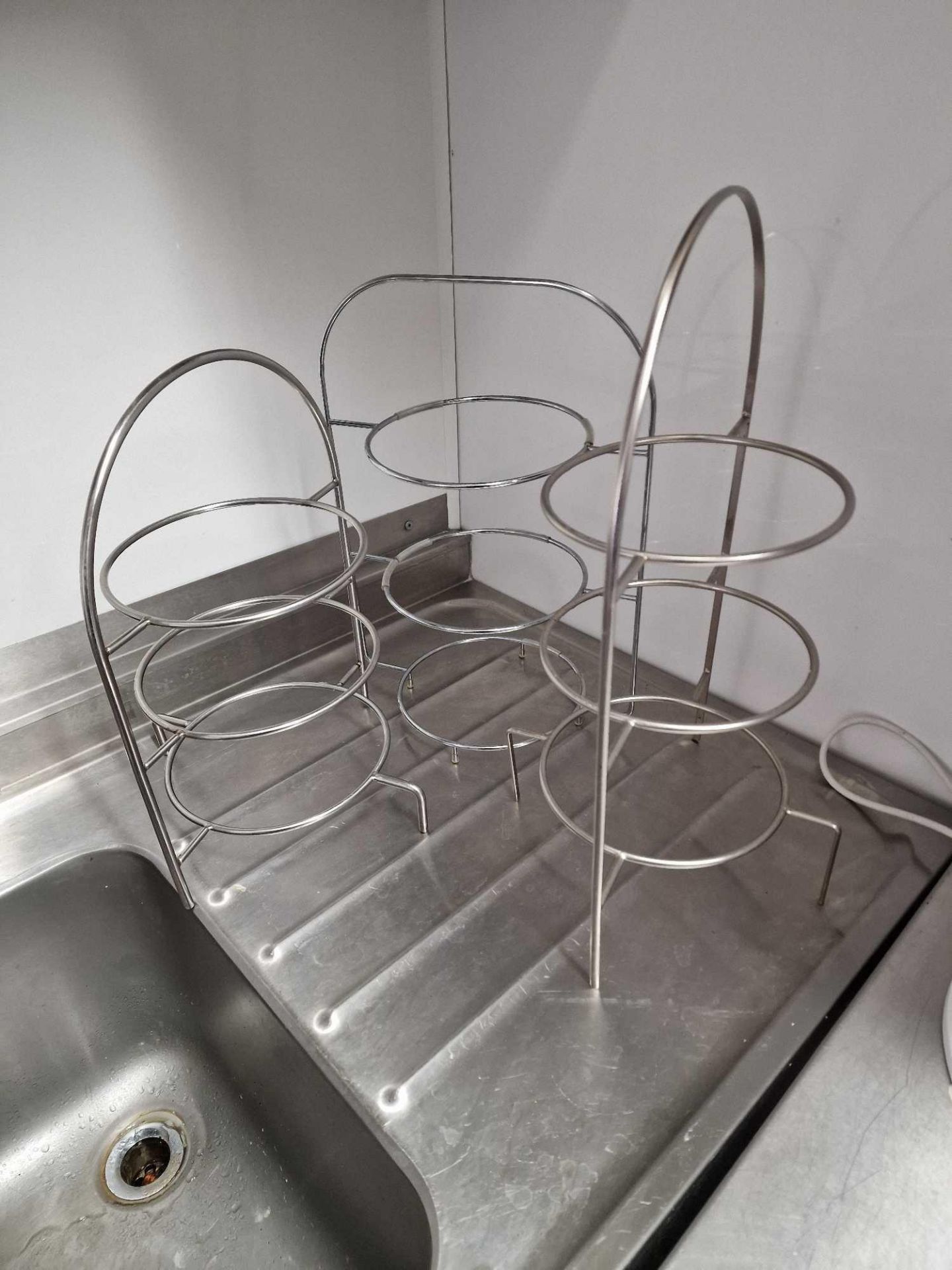 4 x Stainless Steel Afternoon Tea Plate Stands Upto 210mm Plate Size