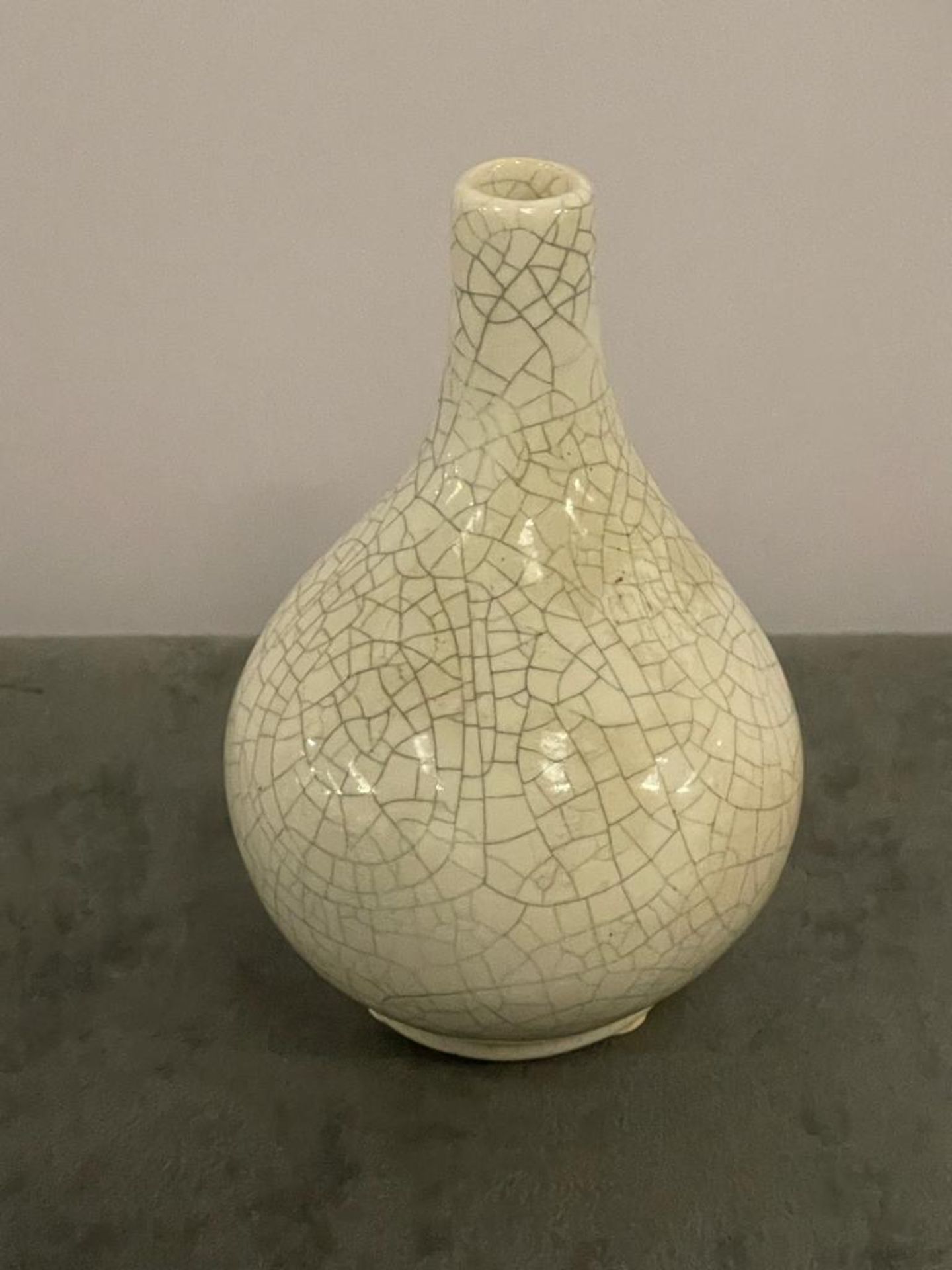 Handmade Speckled Ceramic White Vase 14cm High ( CP1306)