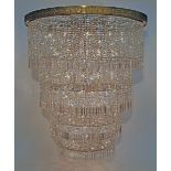 Large Swarovski Cascade Chandelier High-End Style. A Luxury Crystal Chandelier A Piece Of Art And