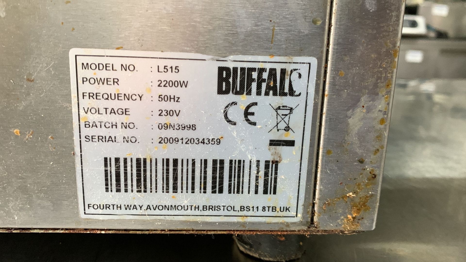 Buffalo L515 Countertop Electric Griddle Heavy duty commercial grade elements and thermostats - Bild 3 aus 3