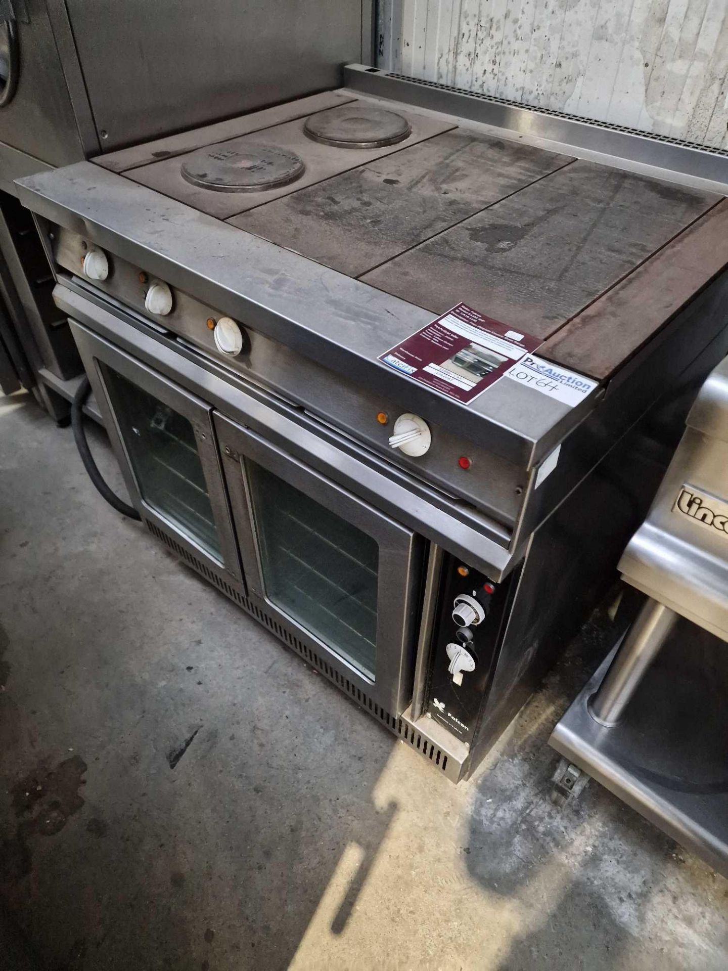 Falcon Stainless Steel Four Hotplate Electric Oven Range The Falcon E1102 oven range provides