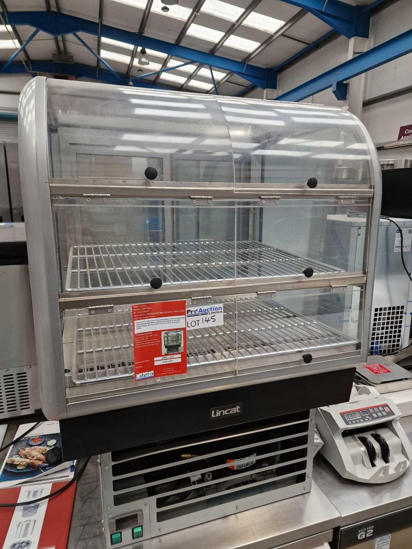 Lincat Refrigerated Merchandiser With Under Counter Power Pack Back service or self service. Precise