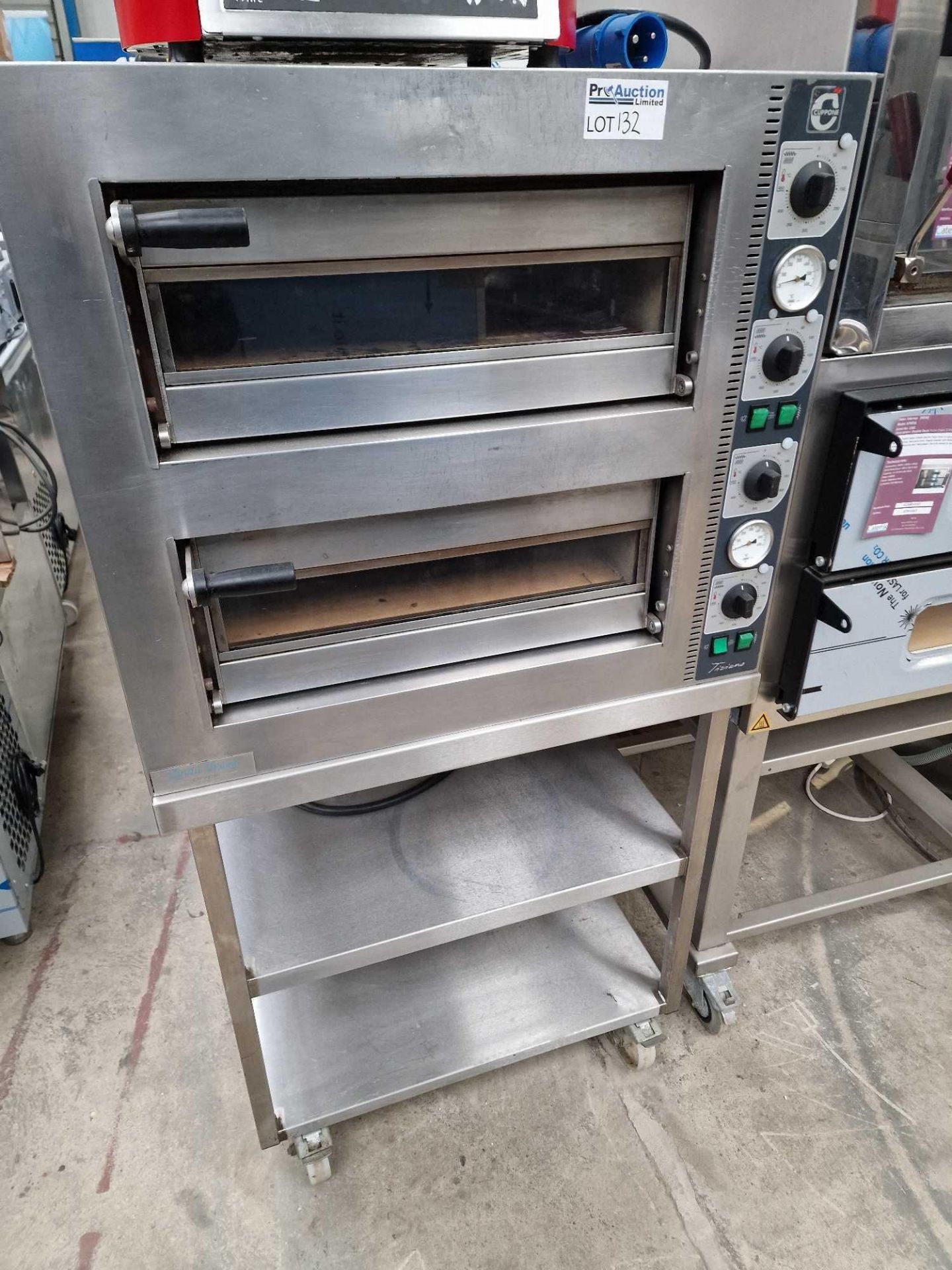 Linda Lewis Stainless Steel Twin Deck Pizza Oven Tech Spec: TZ425/2M-A5-CP, Single Phase, - Image 2 of 4