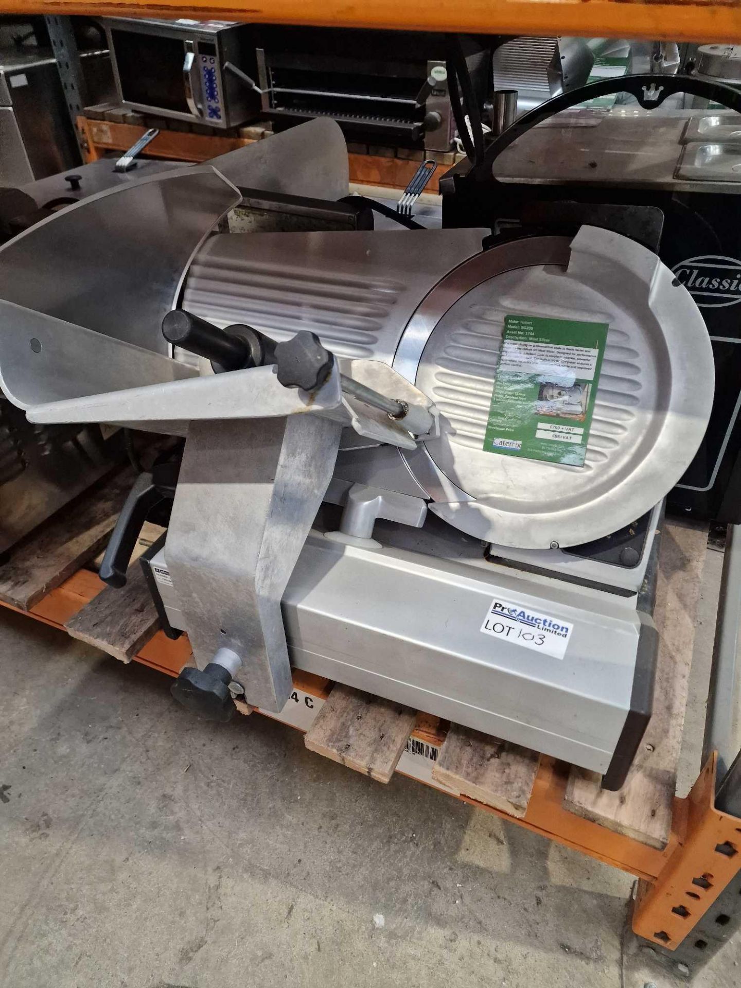 Hobart Stainless Steel Meat Slicer Any meat slicing on a commercial scale is made faster and