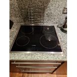 Bosch 65cm Induction hob 4 induction cooking zones 6 Functions adjustable Power levels Auto heat