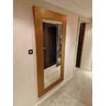 Large full height painted copper frame mirror 90 x 180cm (Room OD)