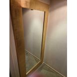 Large full height painted gold frame mirror 90 x 180cm (Room 4B)