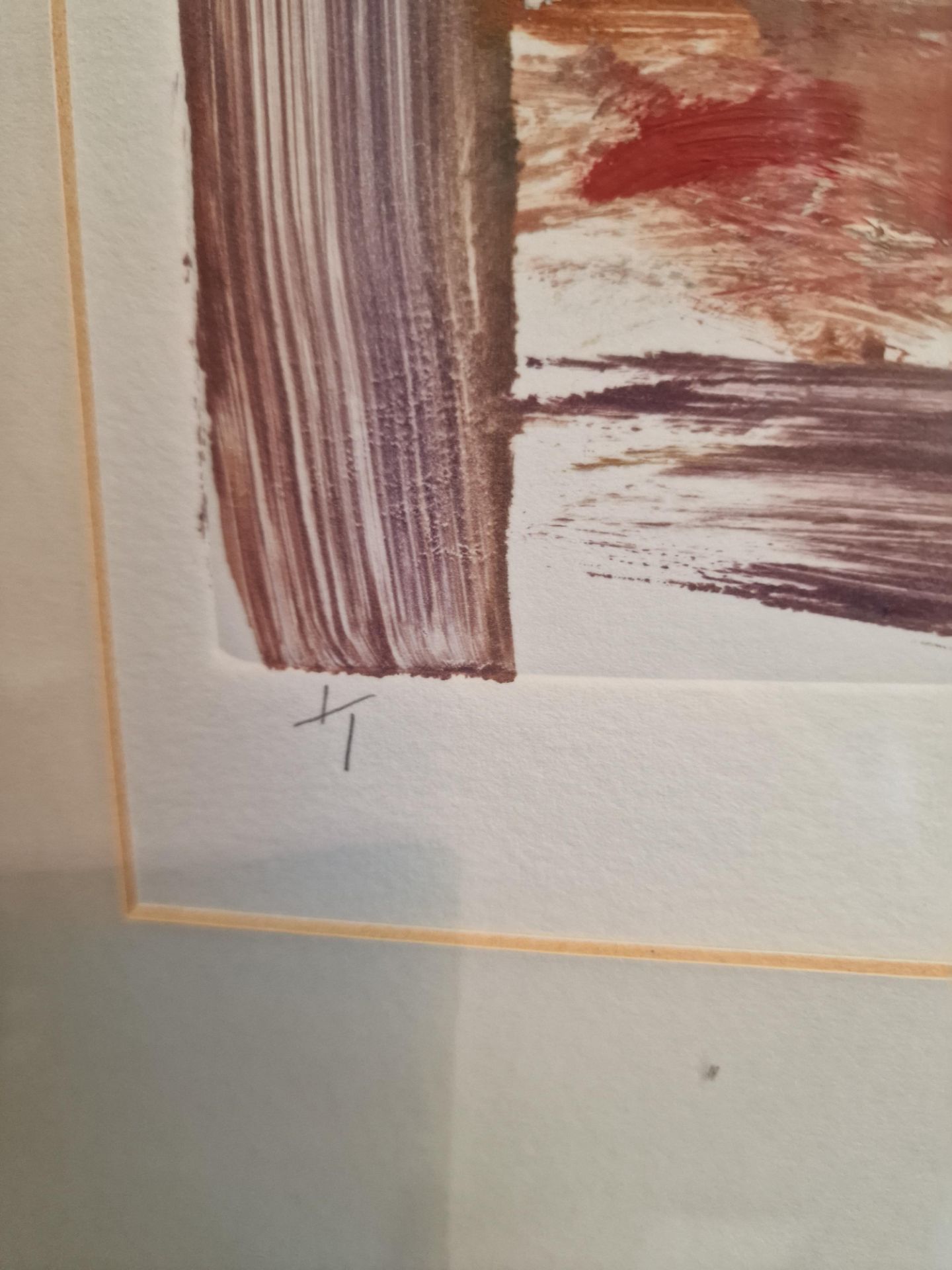 Liz Keyworth (British) framed art signed and dated 2002 1/1 in walnut coloured frame 49 x 56cm (Room - Image 3 of 3
